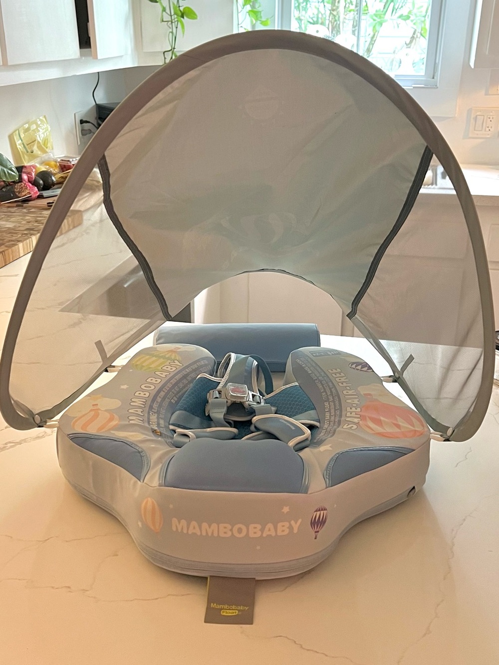 Mambobaby Infant Float with Shade - Safe Swimming Support, Safe Air-Free 3-24 Mo
